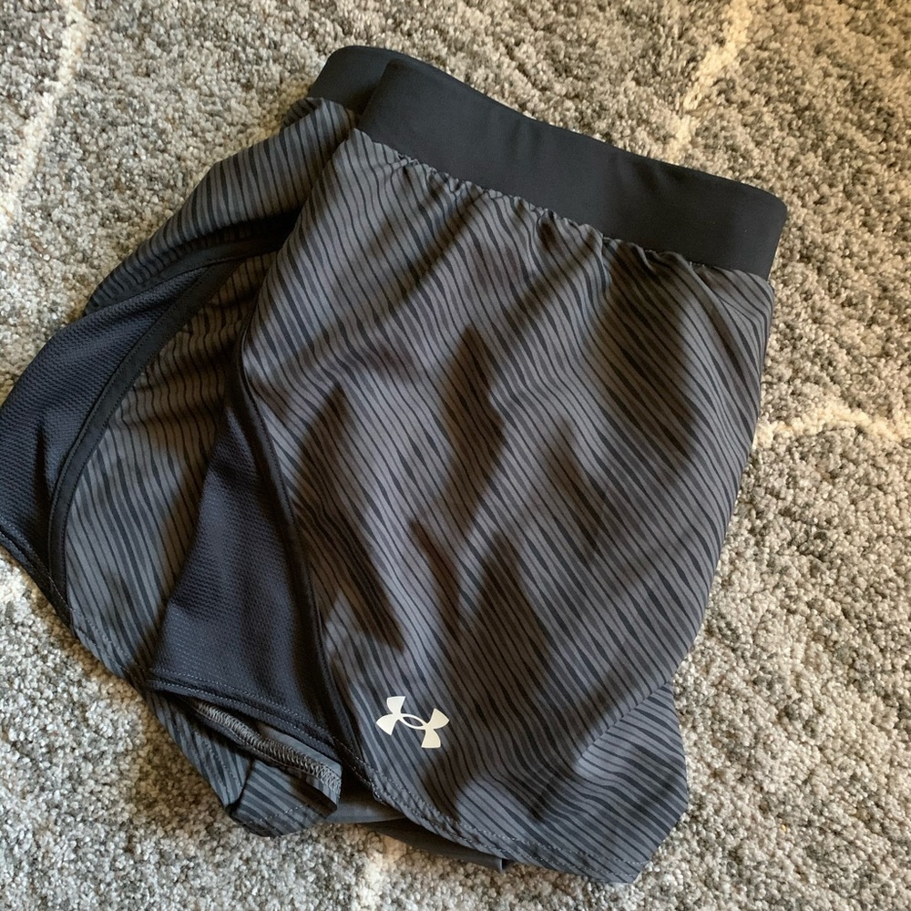 Black Striped Under Armor Shorts